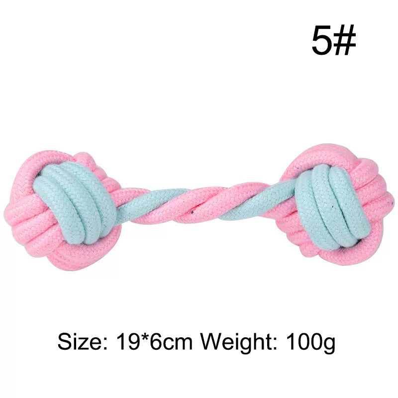 Pet Cotton Rope Knot Toy Combination Bite-Resistant Molar Dog Toy