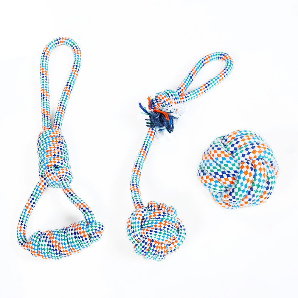 Teeth Cleaning Dog Rope Ball Toy