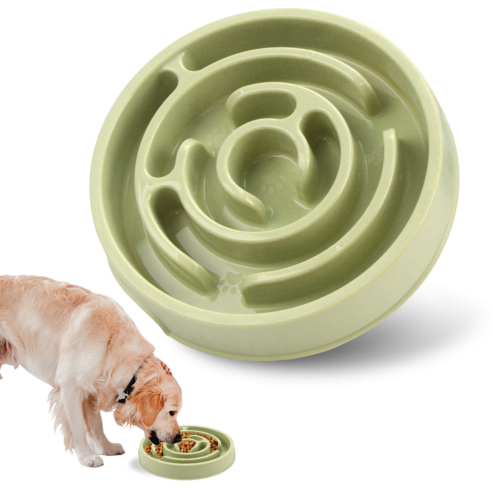 New Pet Bowl Slow Feeding Bowl Anti-choke Slow Food Bowl PP Material Neck Protection