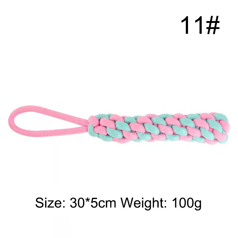 Pet Cotton Rope Knot Toy Combination Bite-Resistant Molar Dog Toy