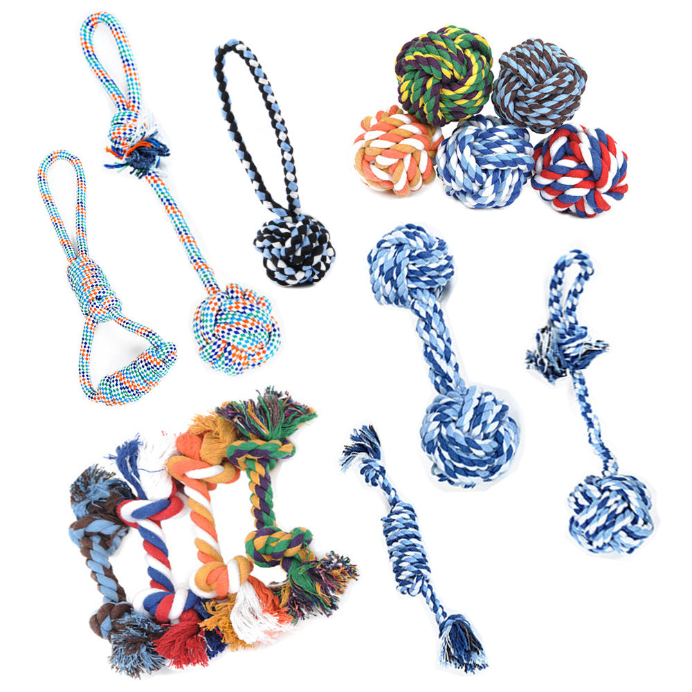 Teeth Cleaning Dog Rope Ball Toy
