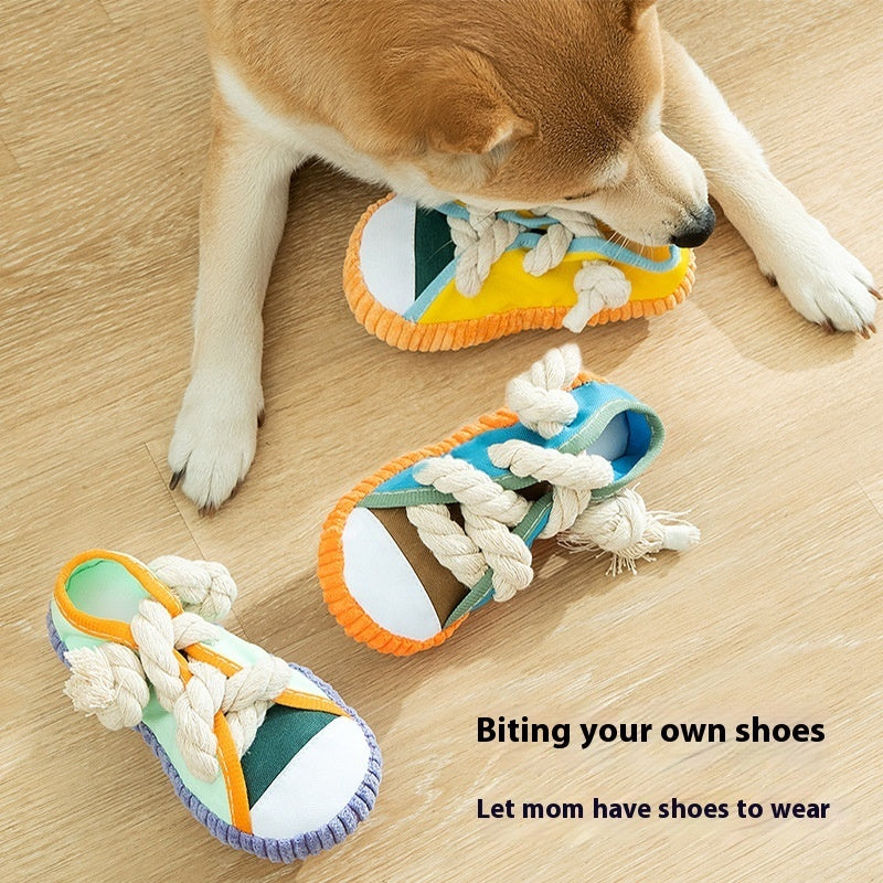 Bite Shoes Sound Pet Toy Self-Hi Relieving Stuffy