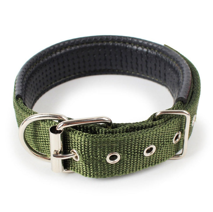 Pet collar soft leather lining polypropylene