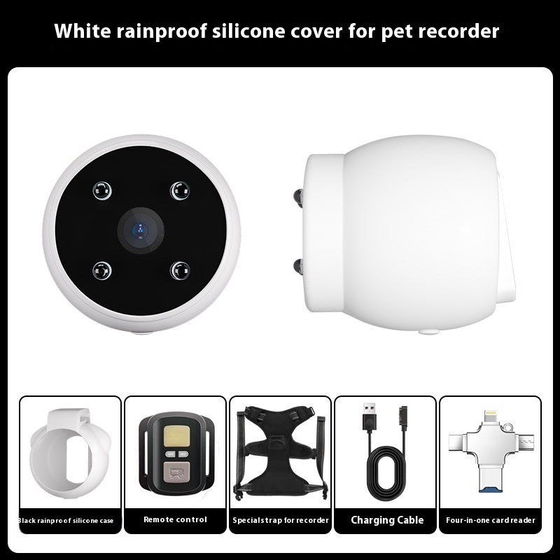Pets Recorder Pet Tracker Collar Dogs And Cats Viewing Angle Motion Recording Camera Action Camera With Video Records