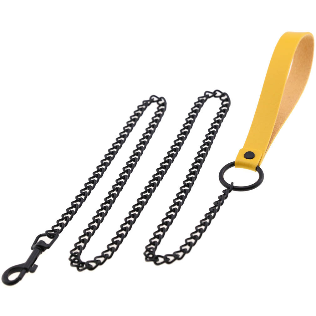 Dark Goth Wind Leather Hand Holding Rope