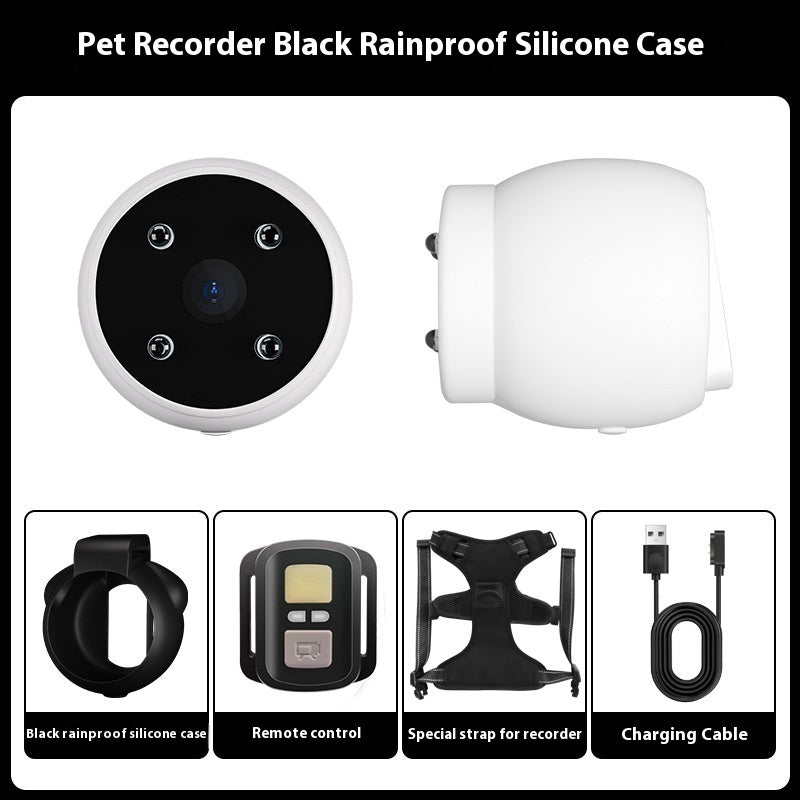 Pets Recorder Pet Tracker Collar Dogs And Cats Viewing Angle Motion Recording Camera Action Camera With Video Records