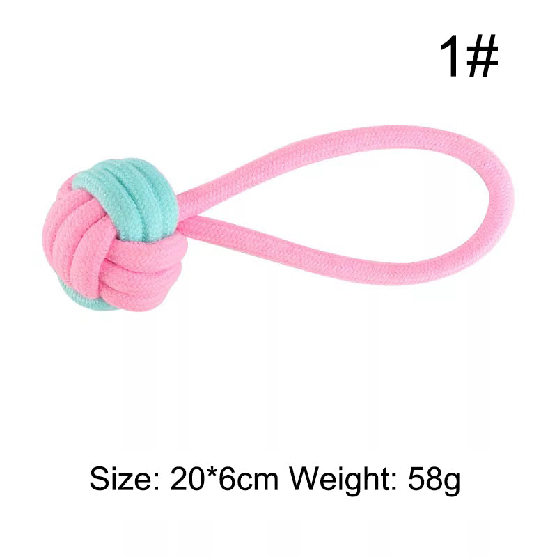 Pet Cotton Rope Knot Toy Combination Bite-Resistant Molar Dog Toy