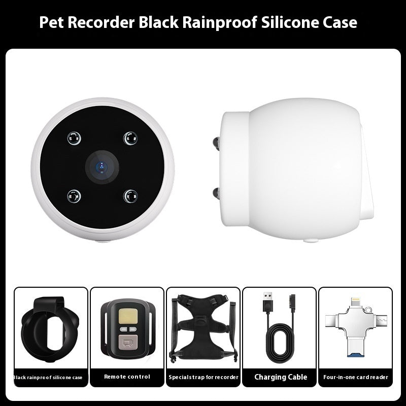 Pets Recorder Pet Tracker Collar Dogs And Cats Viewing Angle Motion Recording Camera Action Camera With Video Records